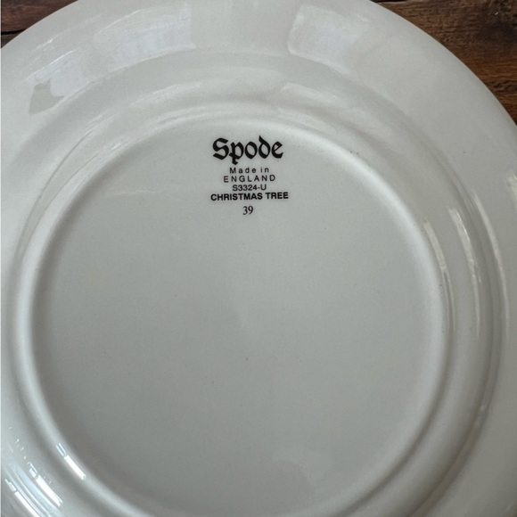 2- Spode Christmas Tree Bread and Butter Plates - Picture 5 of 5